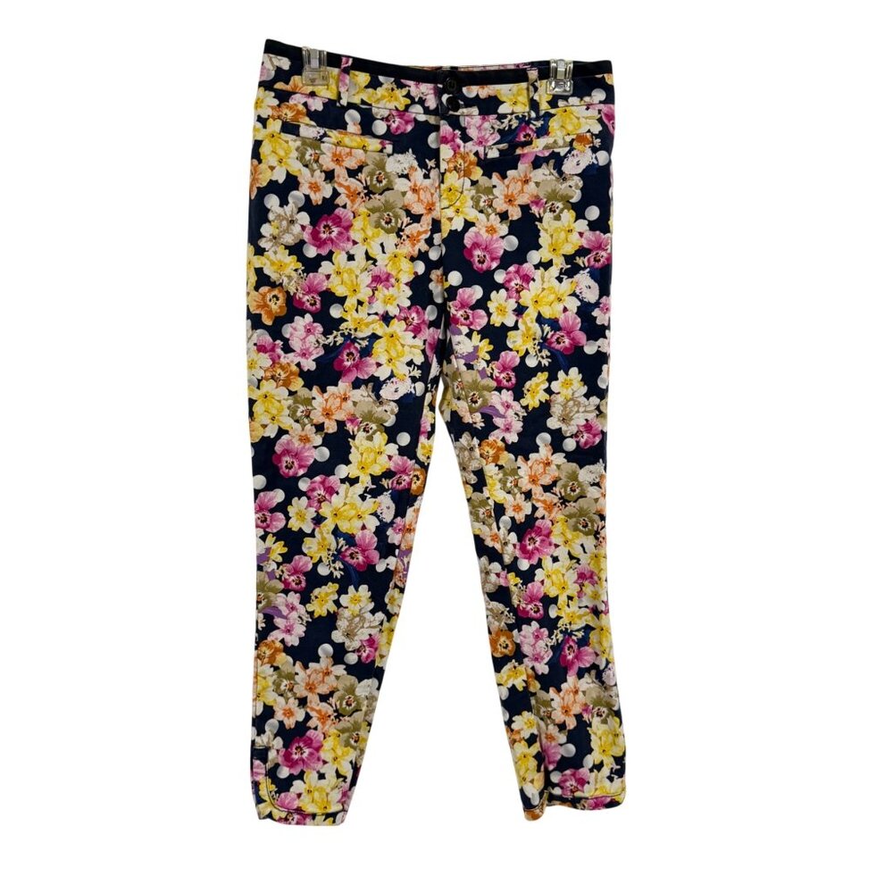 Anthropologie Cartonnier Floral Charlie‎ Ankle Pants Size 6